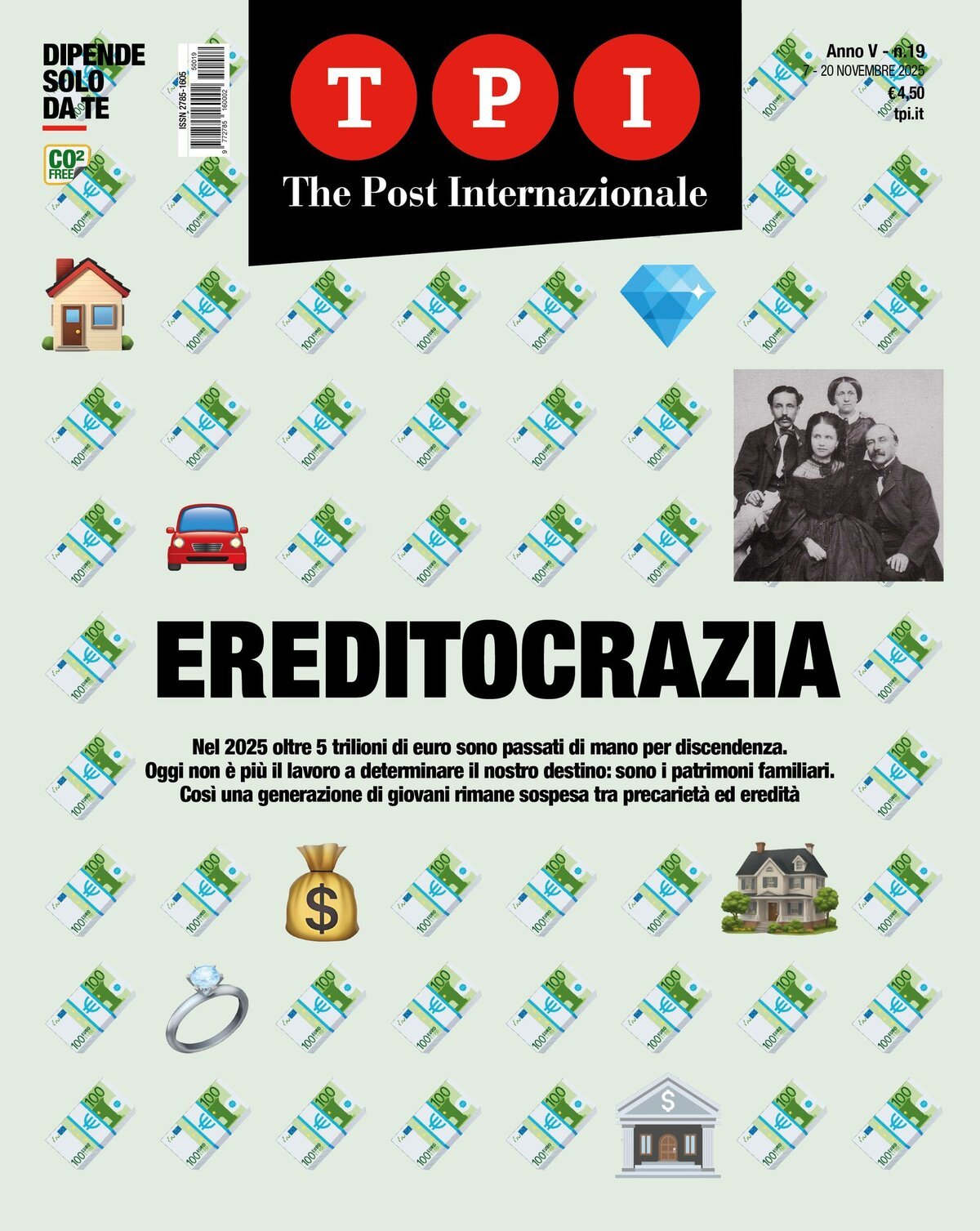 Copertina TPI (The Post Internazionale) 07/11/2025