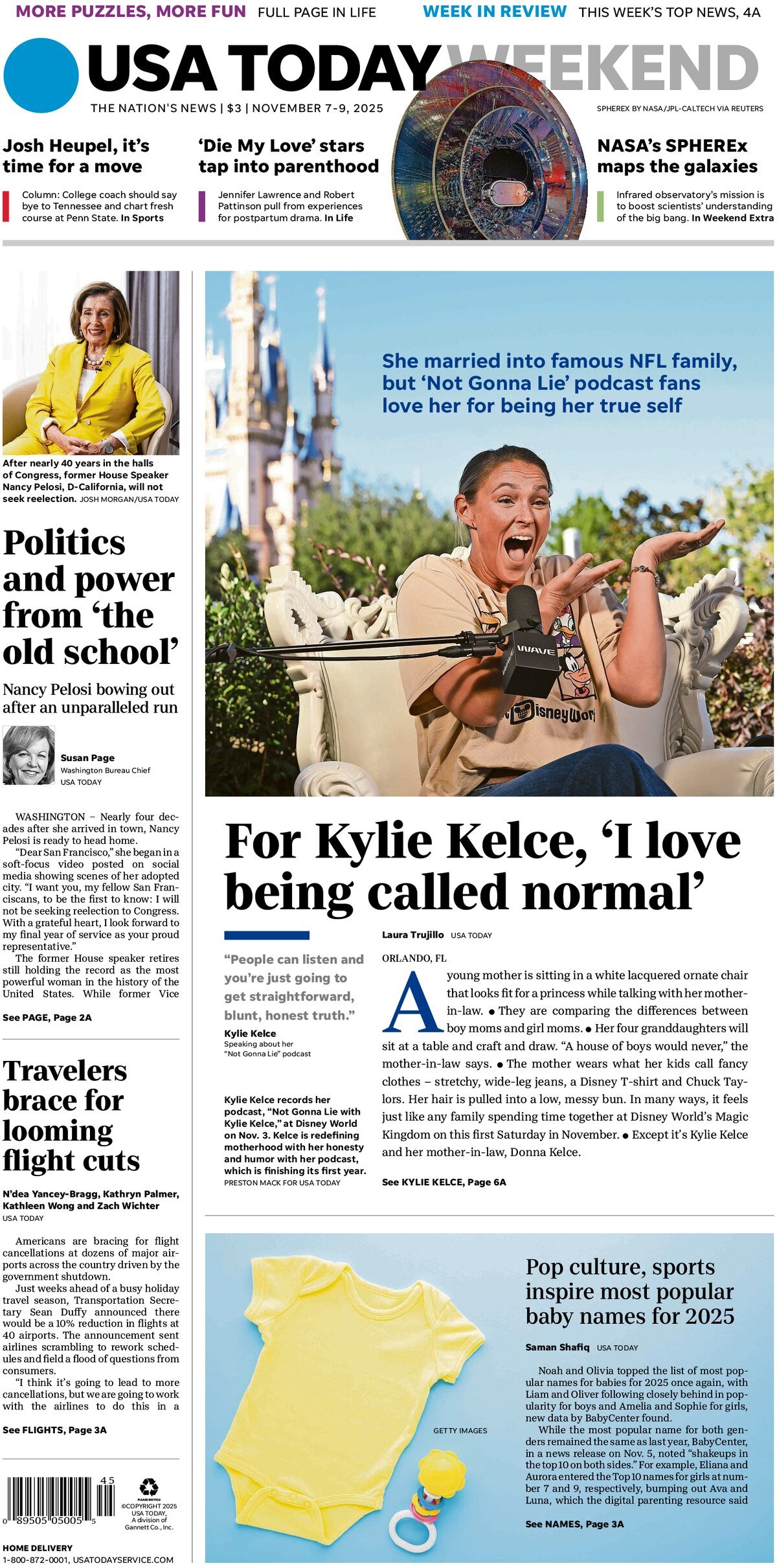 Prima Pagina USA Today 09/11/2025