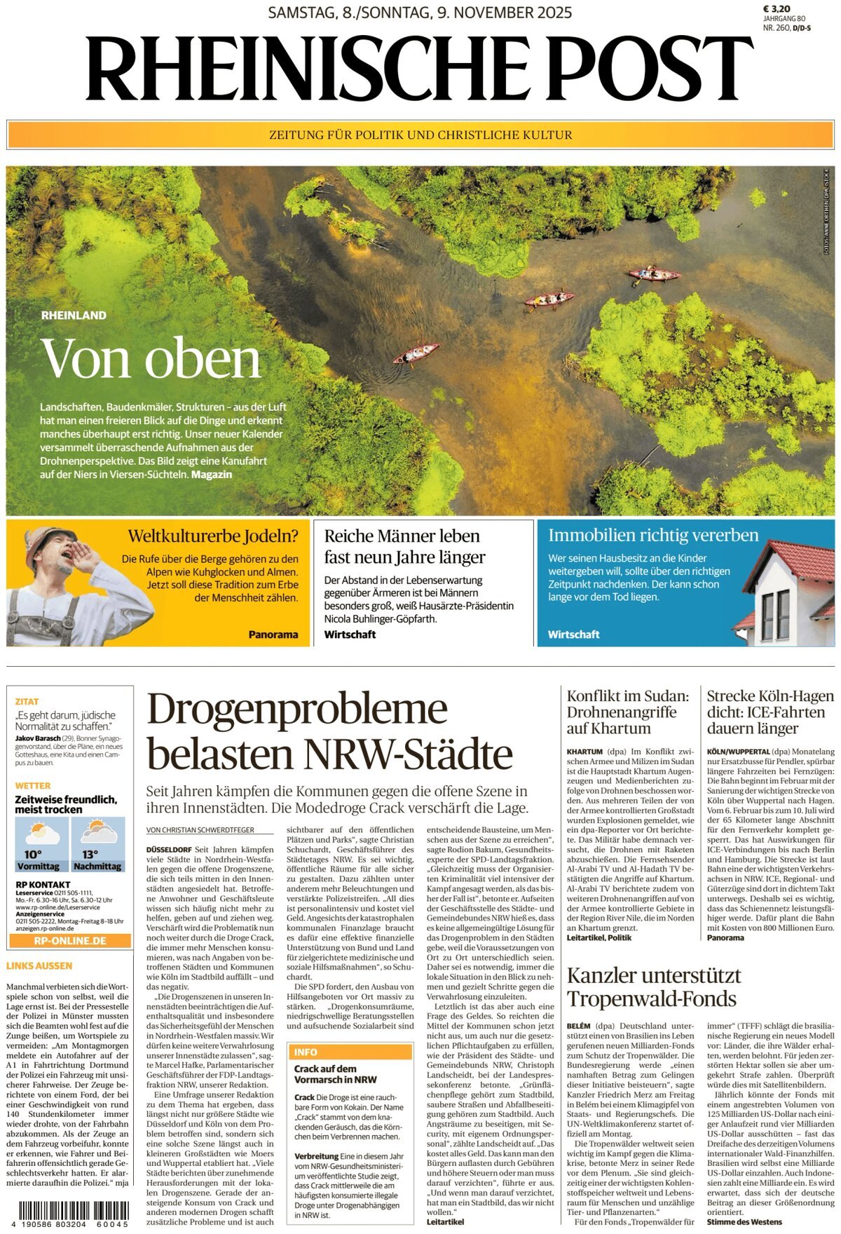 Prima Pagina Rheinische Post 08/11/2025