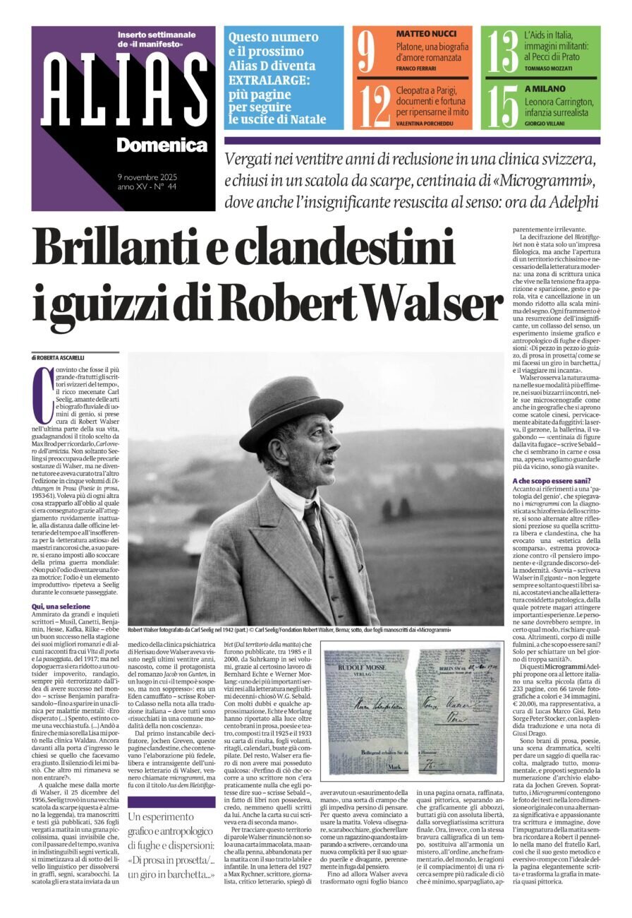 Copertina Alias Domenica (Il Manifesto) 09/11/2025