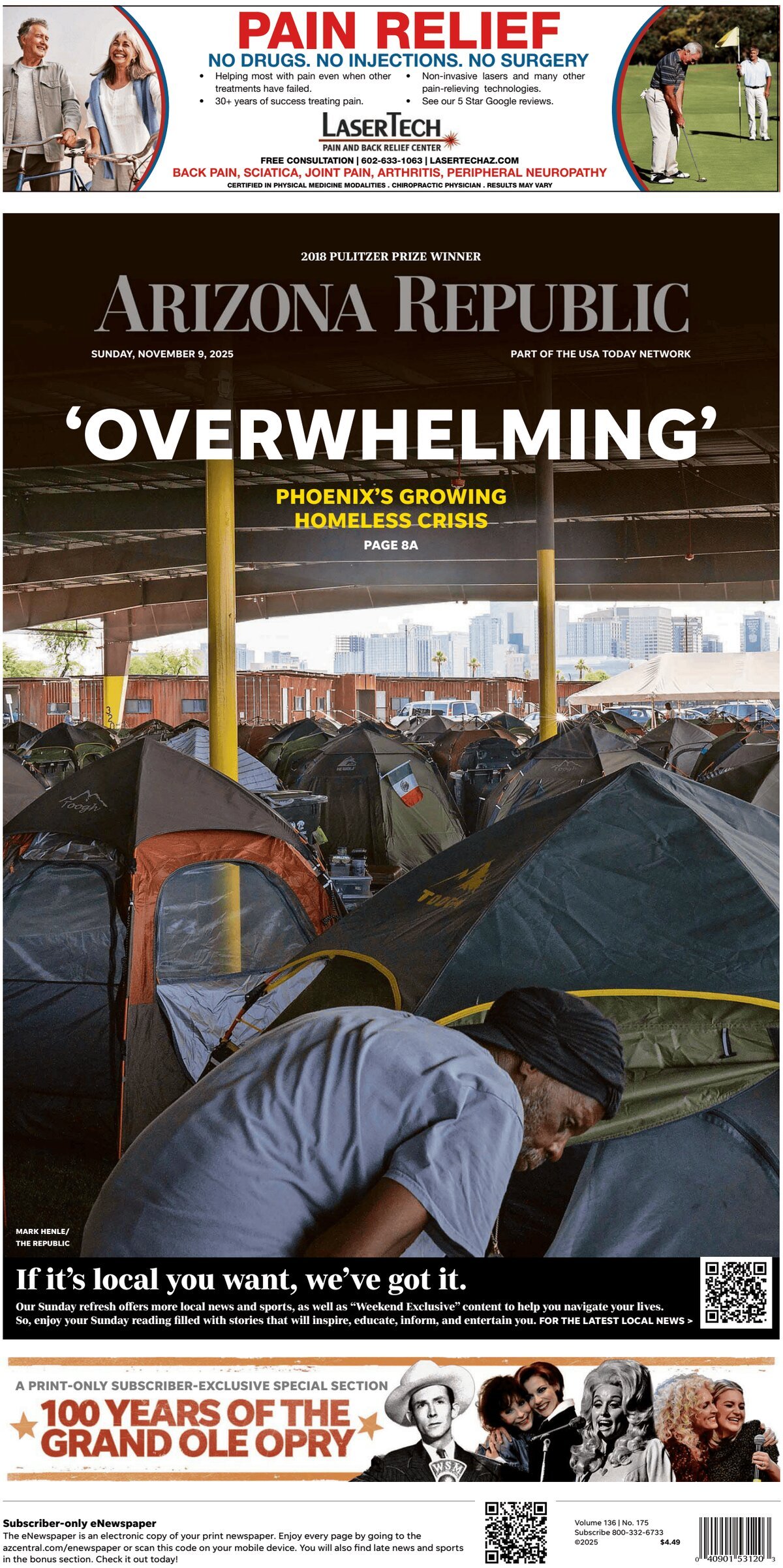 Prima Pagina The Arizona Republic 09/11/2025