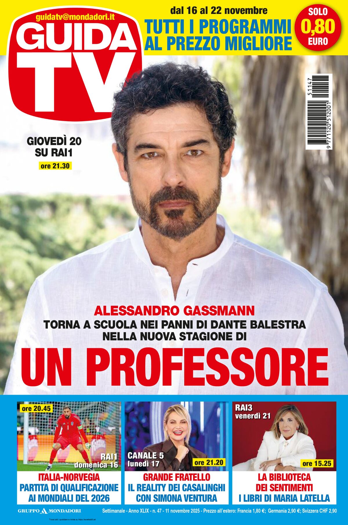Copertina Guida TV 11/11/2025