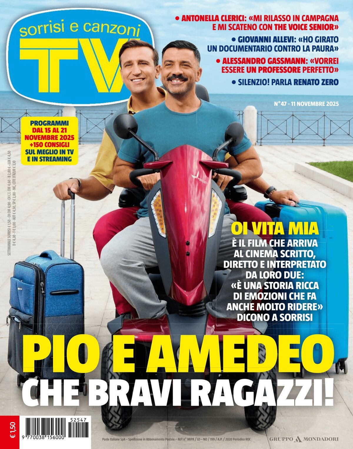 Copertina TV Sorrisi e Canzoni 11/11/2025