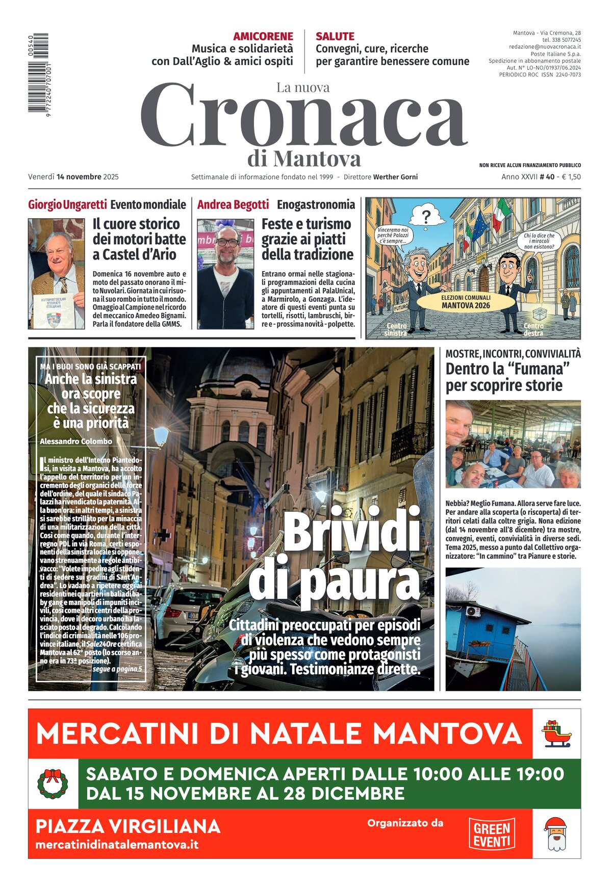 Copertina La nuova Cronaca di Mantova 14/11/2025