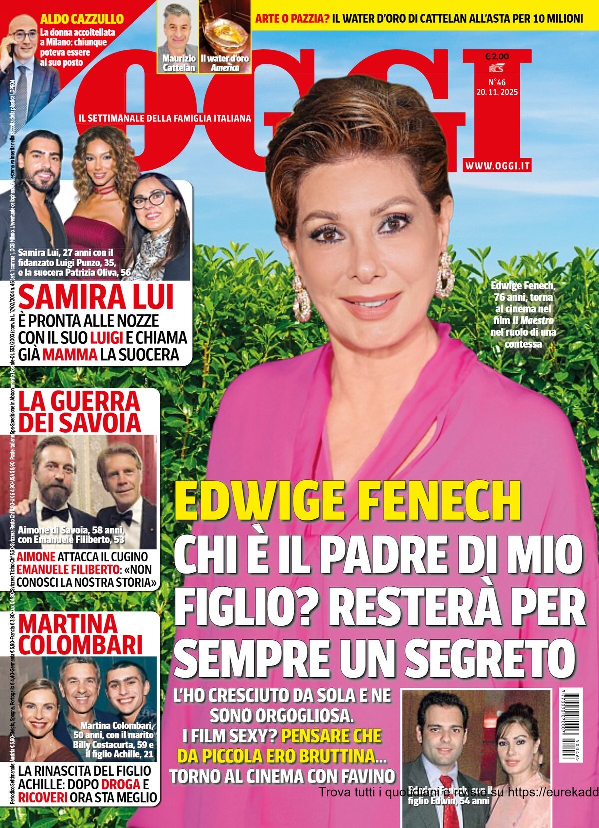Copertina Oggi 13/11/2025