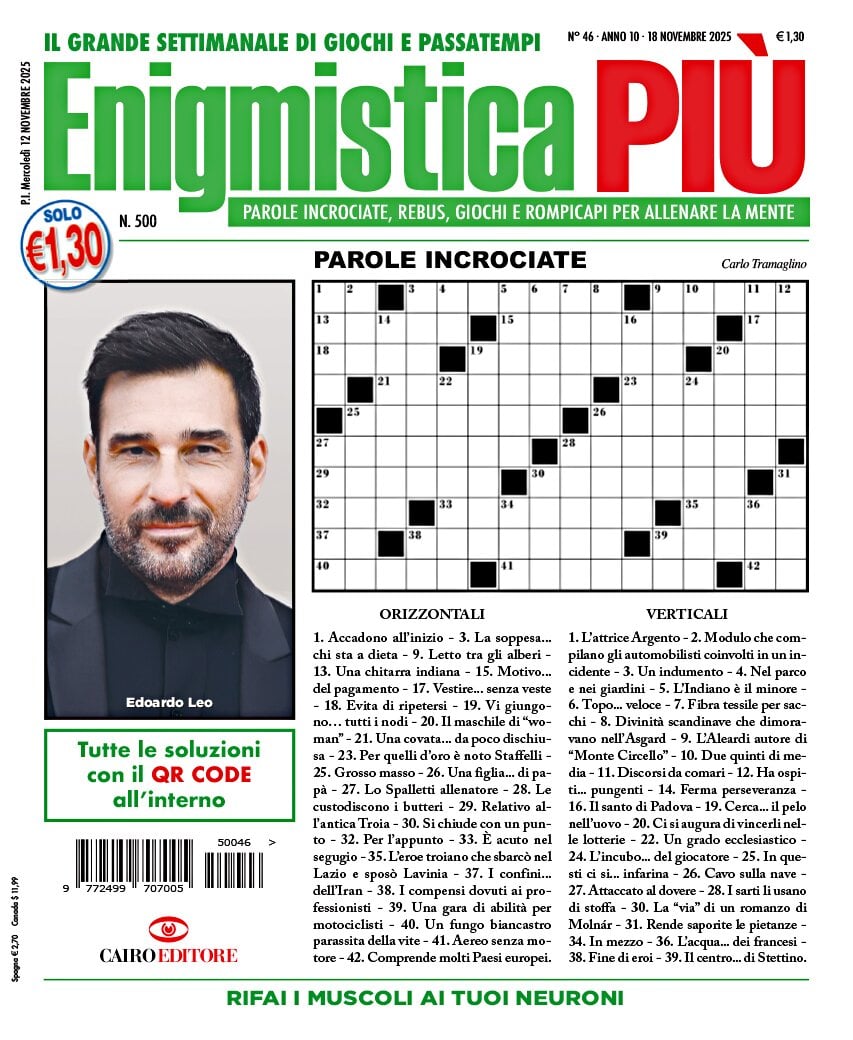 Copertina Enigmistica PIÙ 14/11/2025