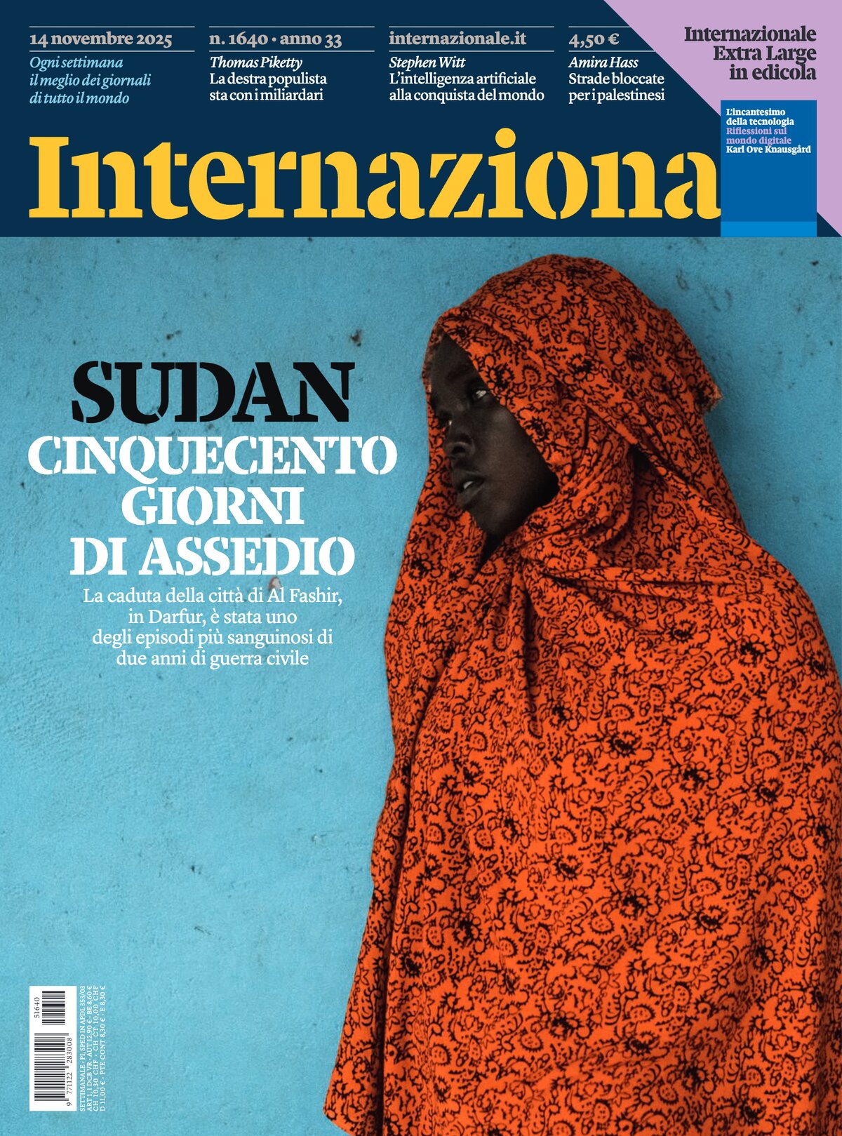 Copertina Internazionale 14/11/2025