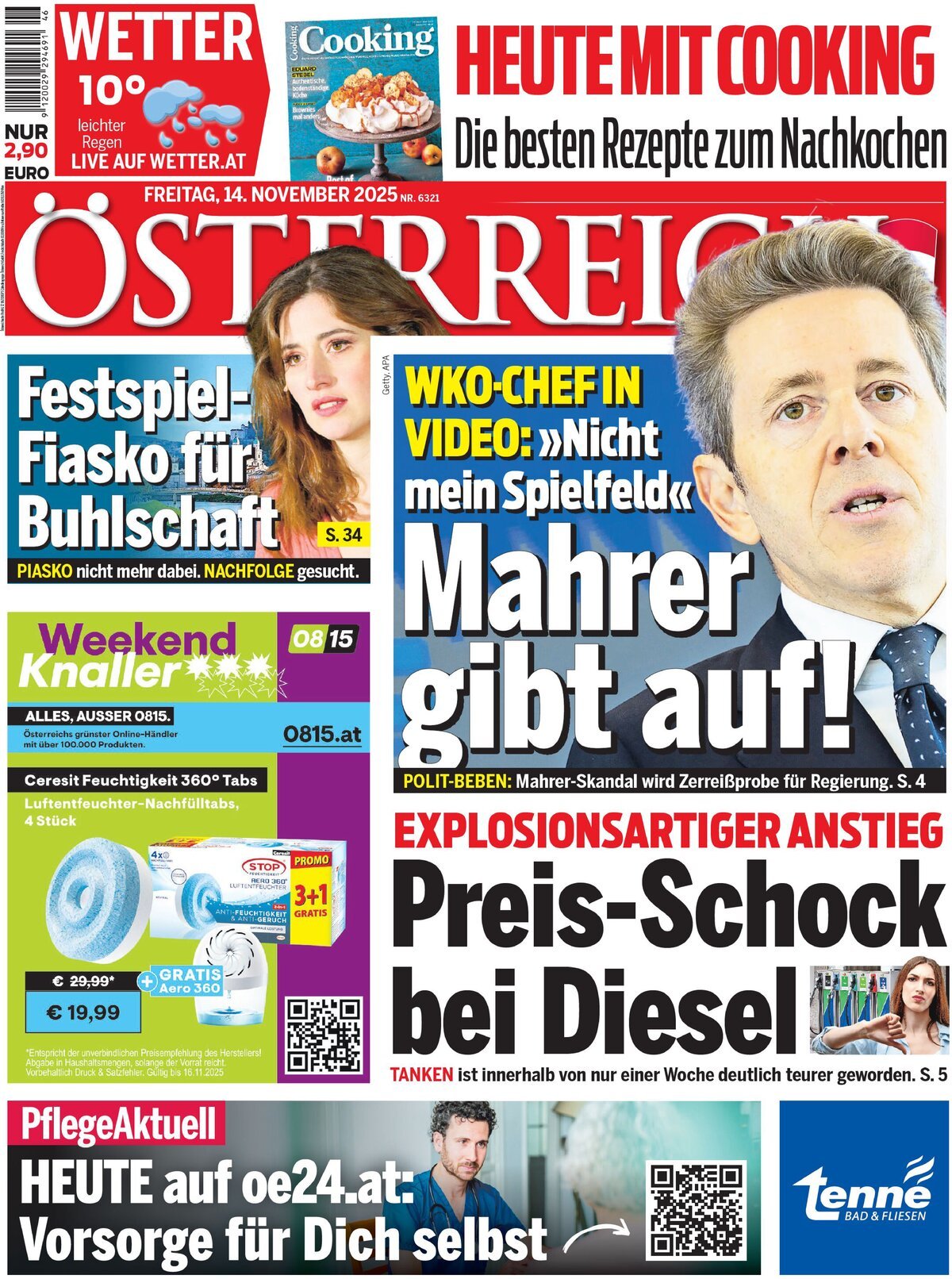 Prima Pagina Österreich 14/11/2025