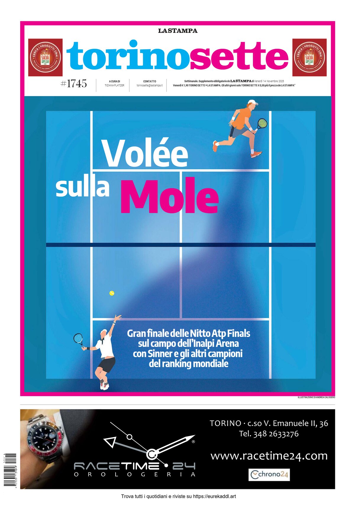 Copertina Torino Sette (La Stampa) 14/11/2025