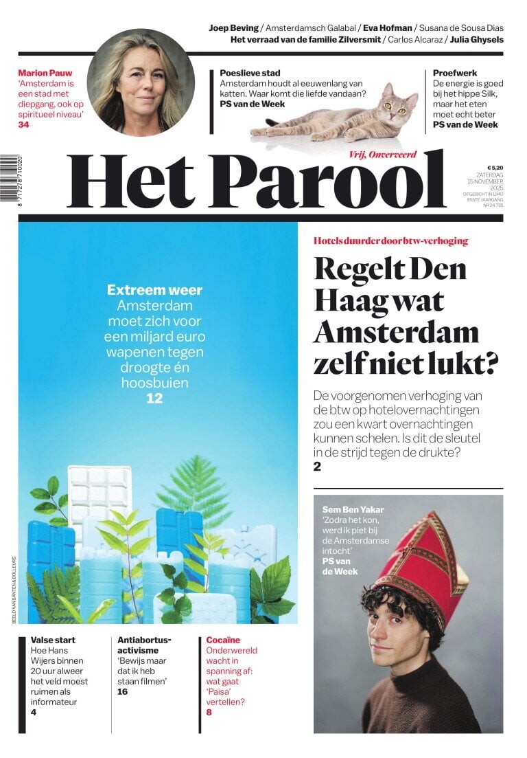 Prima Pagina Het Parool 15/11/2025