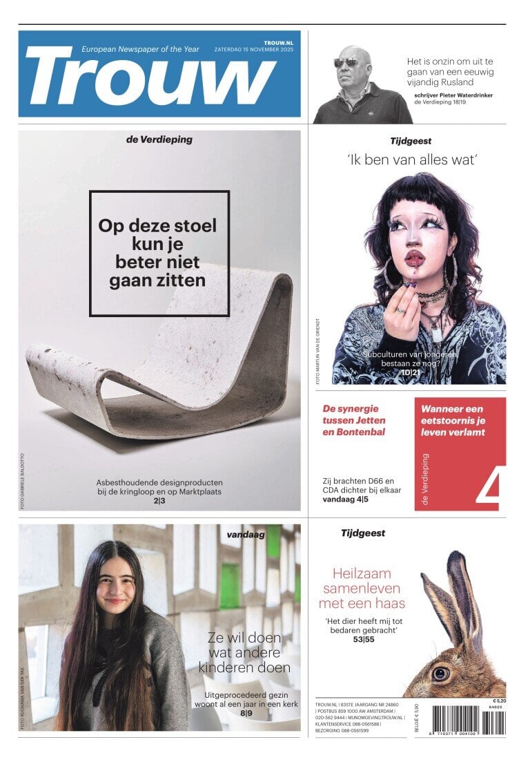 Prima Pagina Trouw 15/11/2025