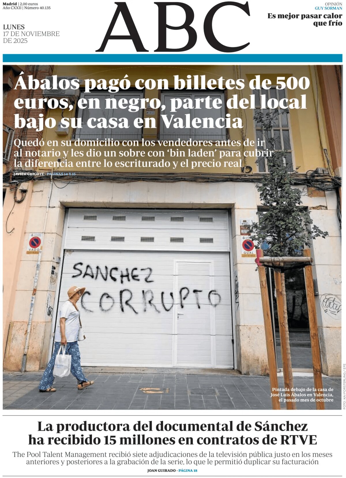 Prima Pagina ABC 17/11/2025