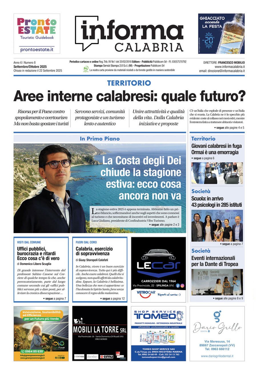 Copertina Informa Calabria 22/09/2025