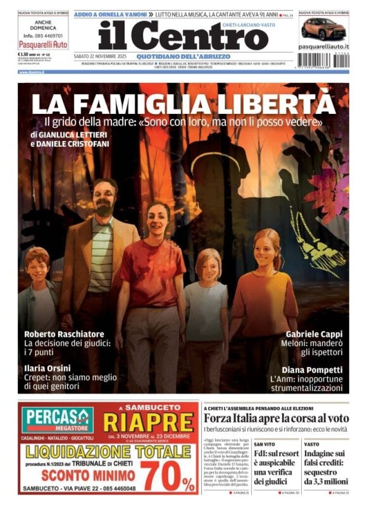 Prima Pagina Il Centro (Chieti) 22/11/2025