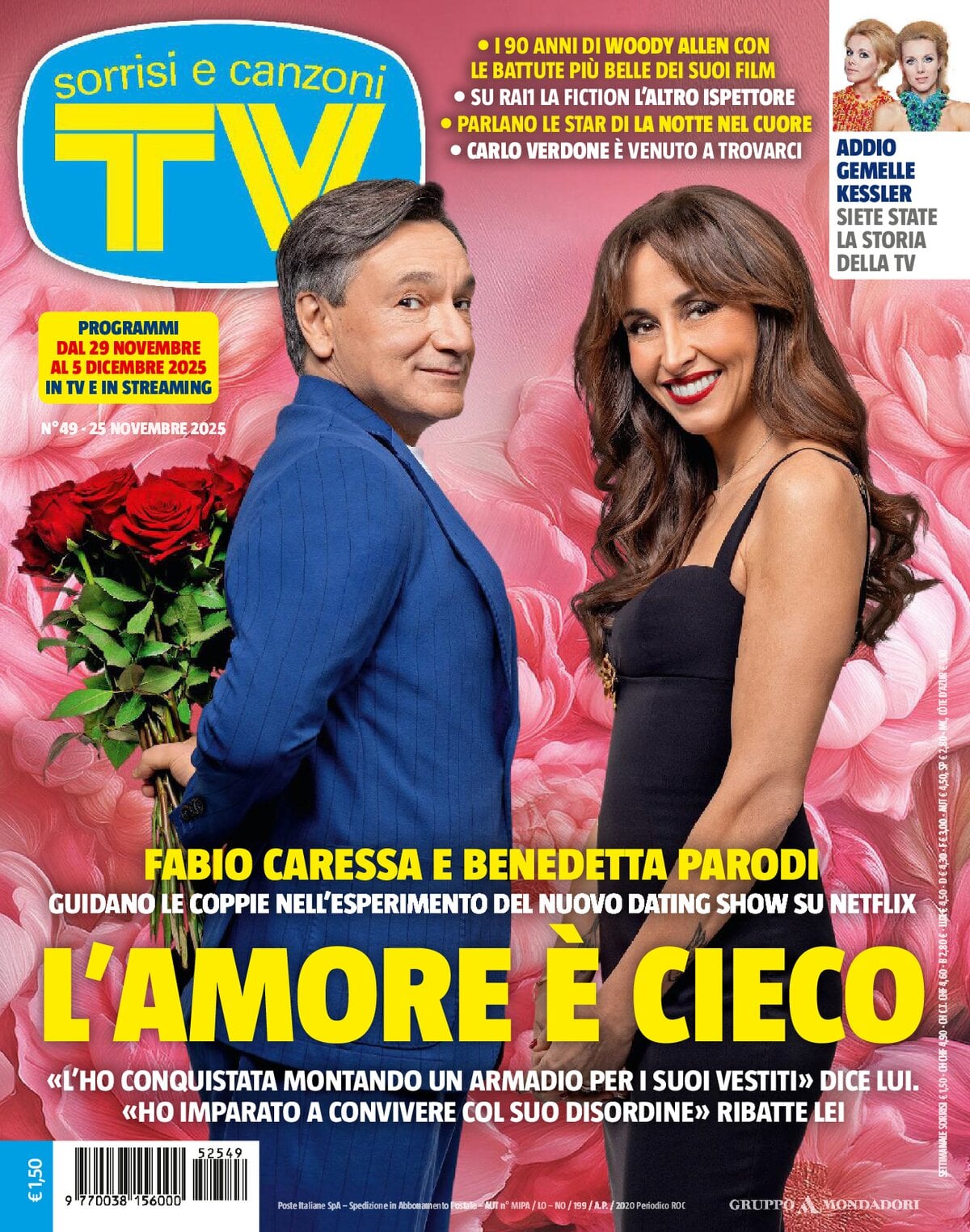 Copertina TV Sorrisi e Canzoni 25/11/2025