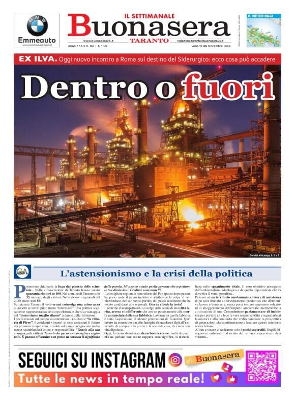 Prima Pagina Buonasera (Taranto) 28/11/2025