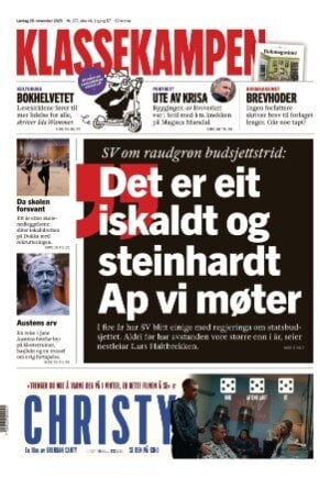 Prima Pagina Klassekampen 29/11/2025