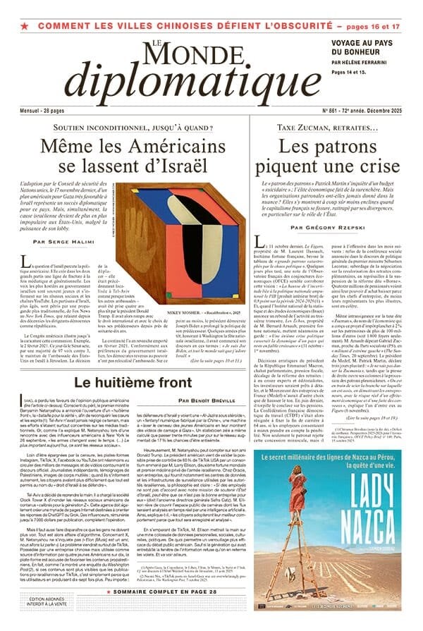 Copertina Le Monde diplomatique 30/11/2025