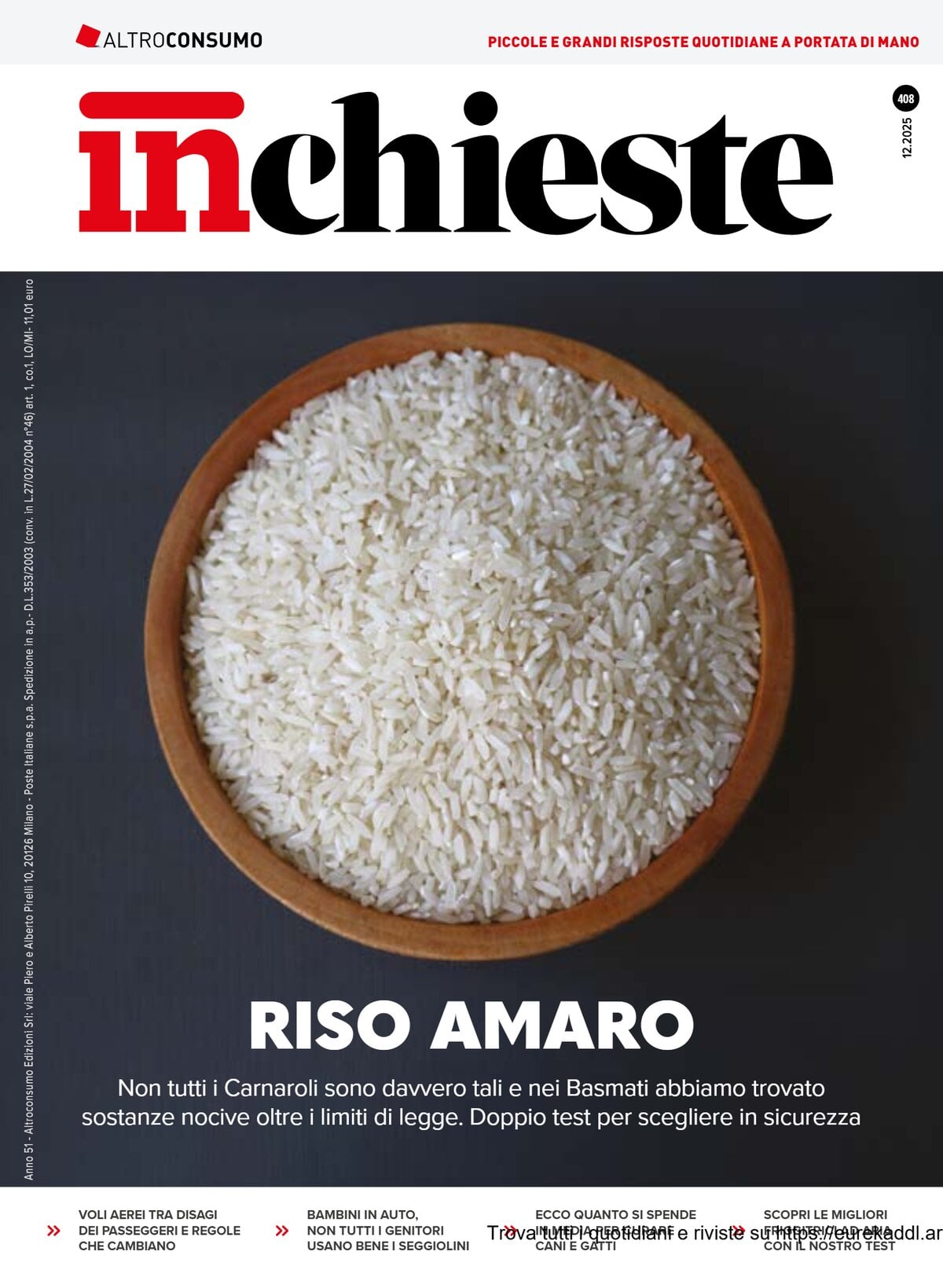 Copertina Inchieste (Altroconsumo) 03/12/2025