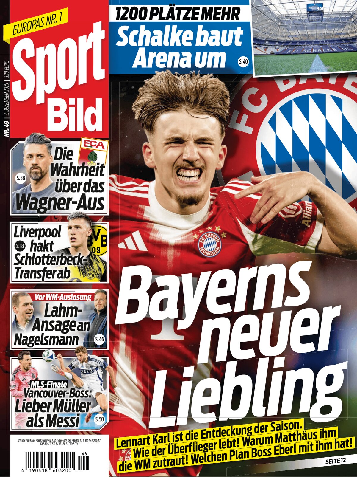Copertina Sport Bild 03/12/2025