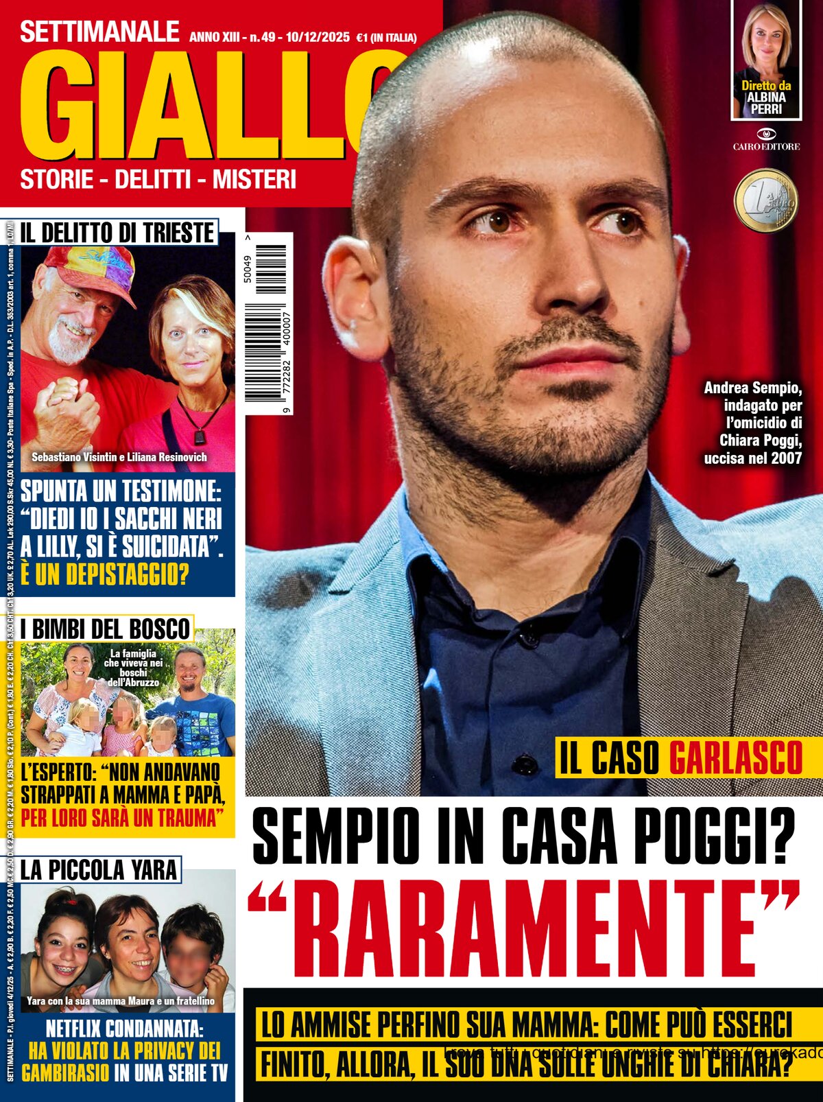 Copertina Giallo 04/12/2025