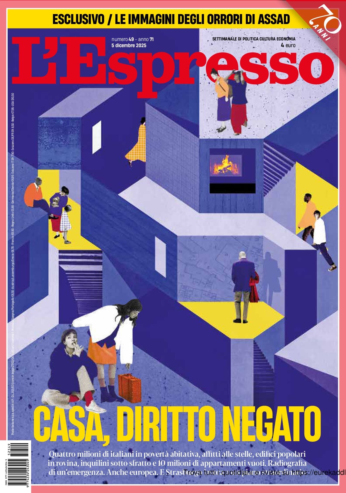 Copertina L'Espresso 05/12/2025