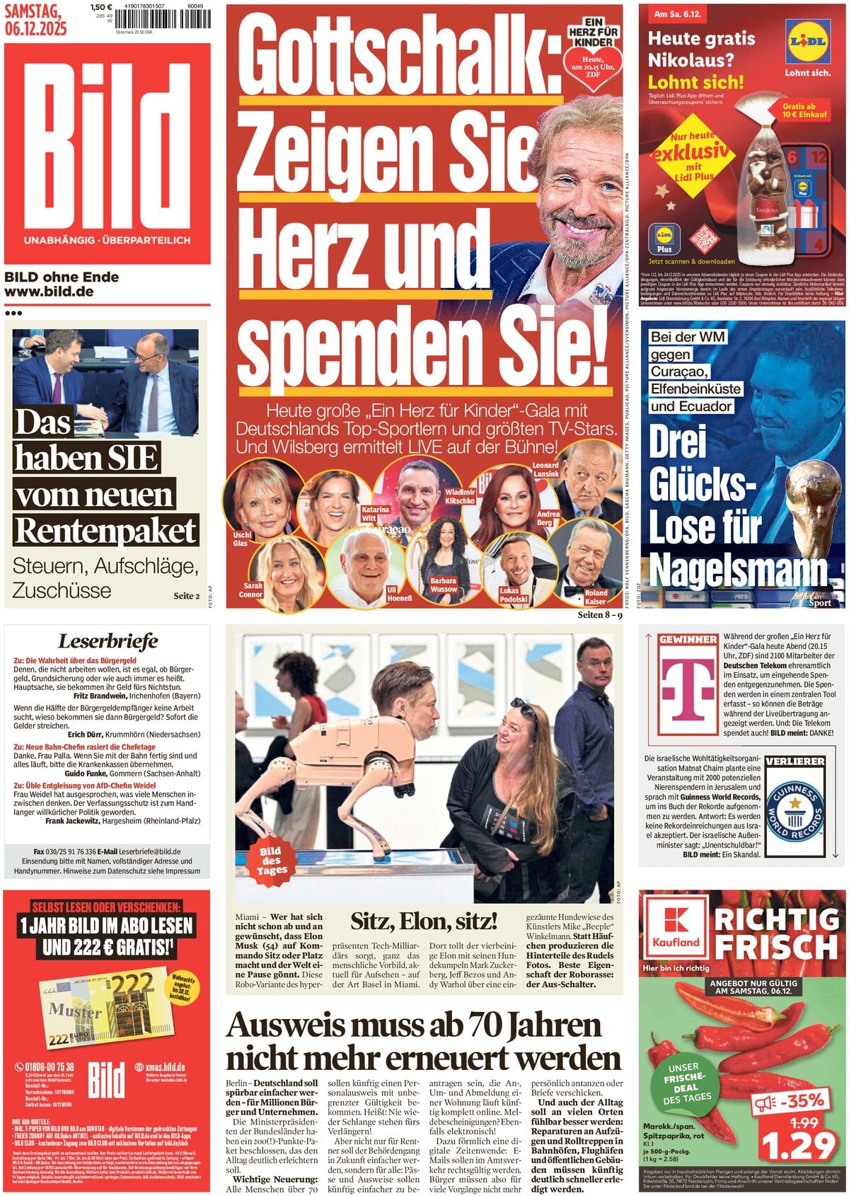 Prima Pagina Bild 06/12/2025