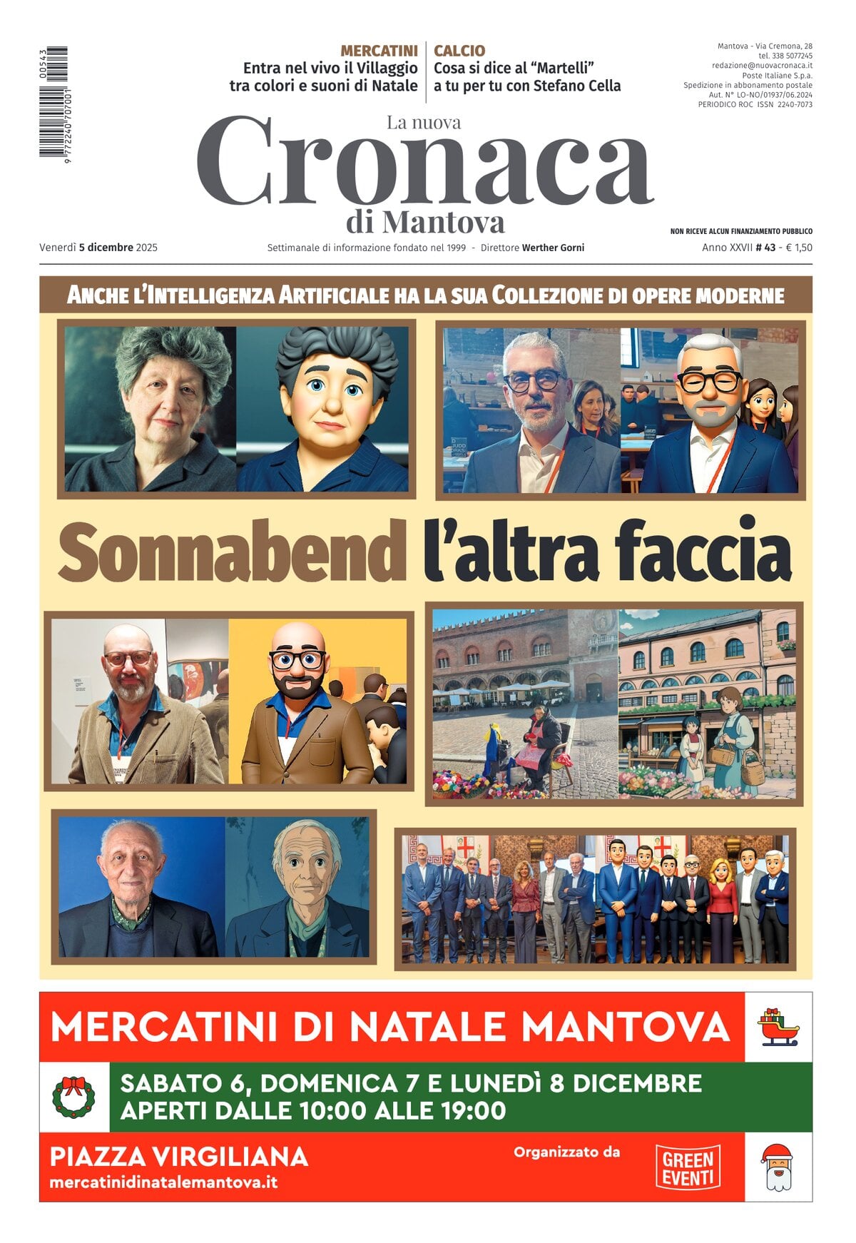 Copertina La nuova Cronaca di Mantova 05/12/2025