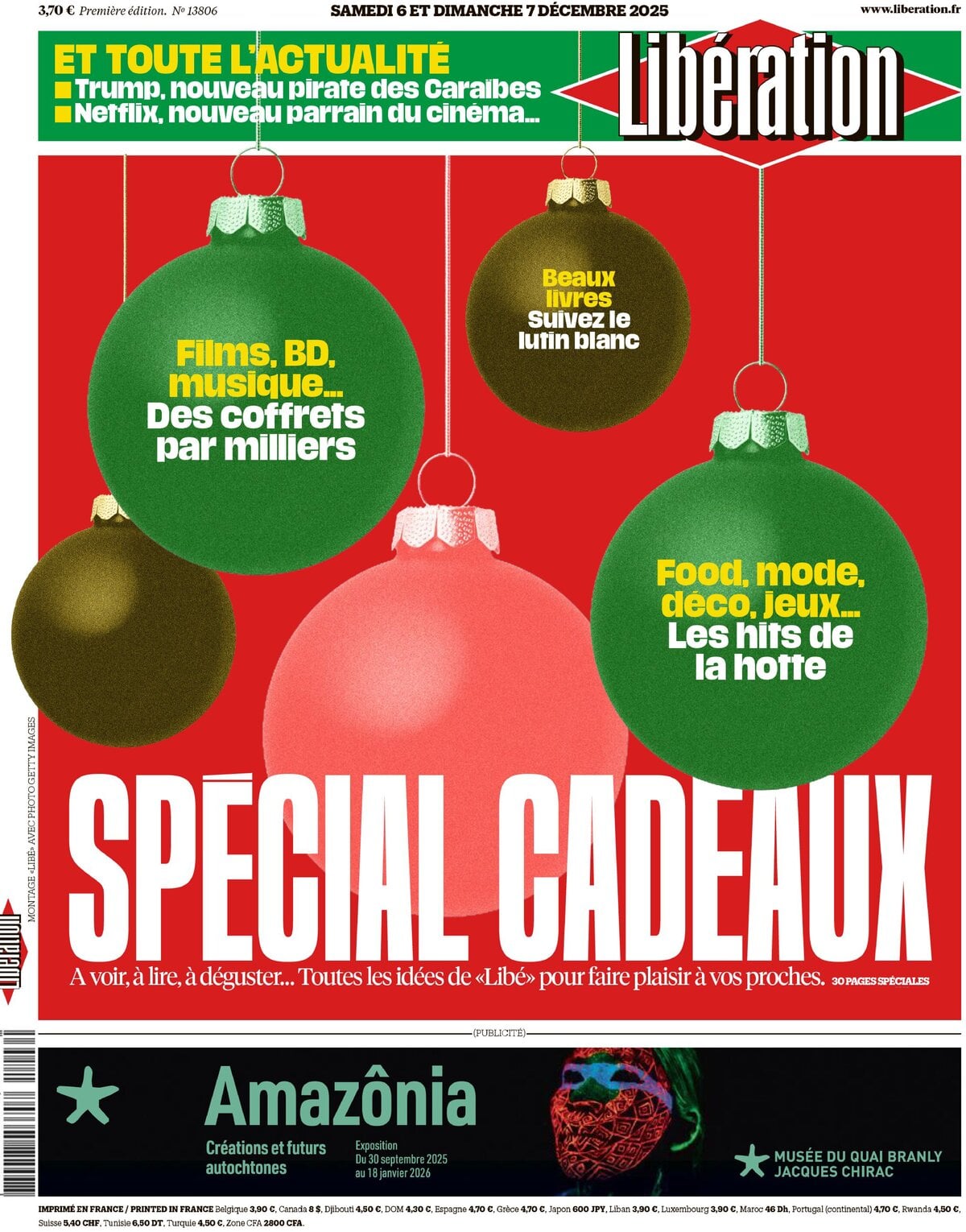 Prima Pagina Libération 07/12/2025