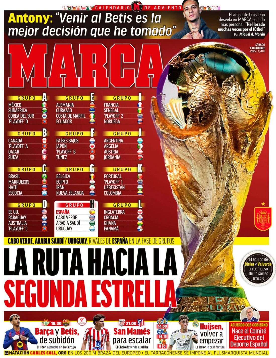 Prima Pagina Marca 06/12/2025