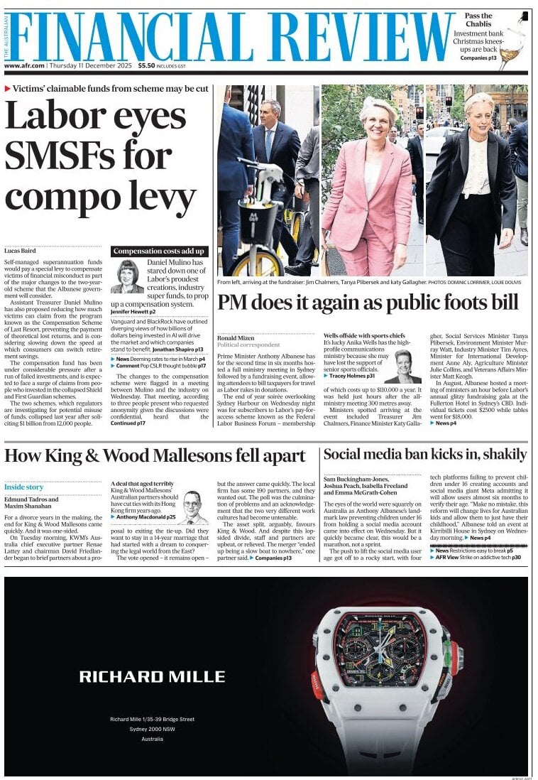 Prima Pagina Financial Review 11/12/2025