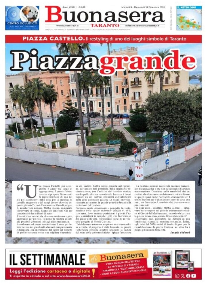 Prima Pagina Buonasera (Taranto) 09/12/2025