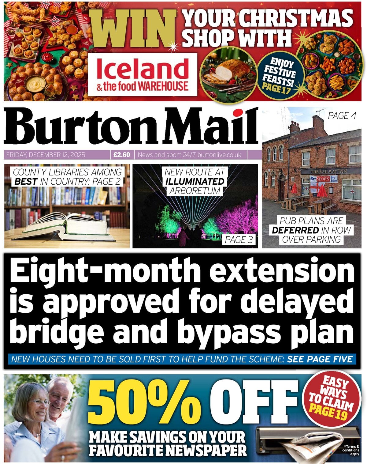 Prima Pagina Burton Mail 12/12/2025