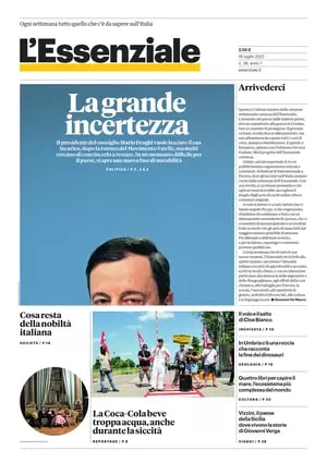 Copertina L'Essenziale 16/07/2022