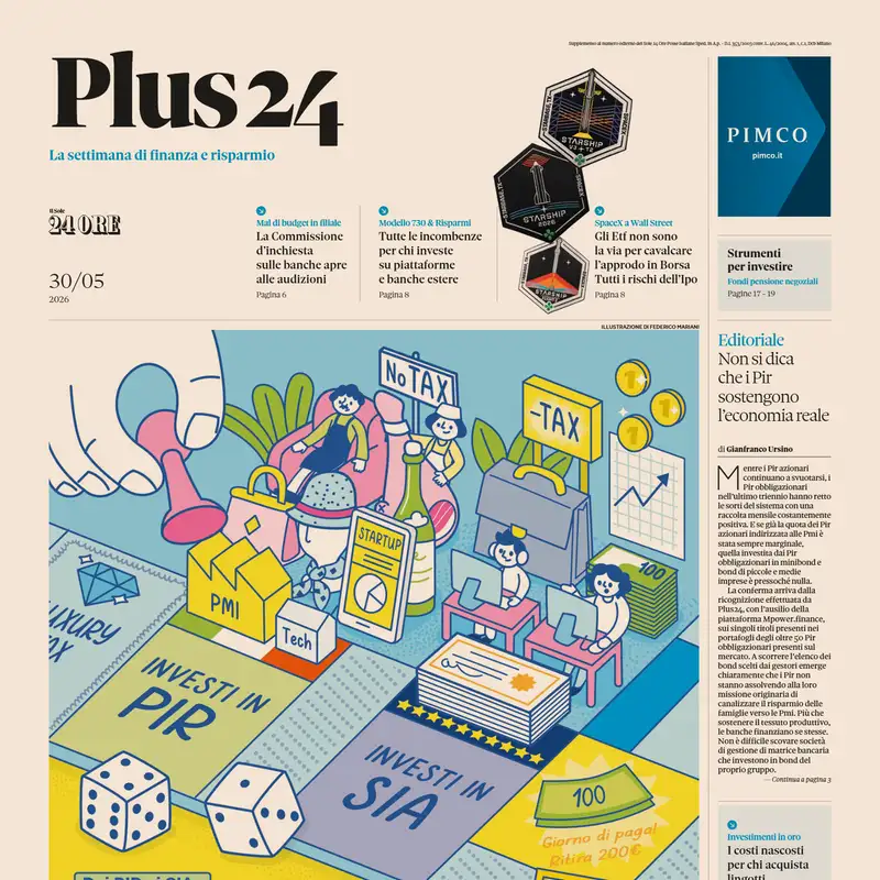 Plus24 | Il Sole 24 Ore - Copertina di oggi - 30 Maggio 2026