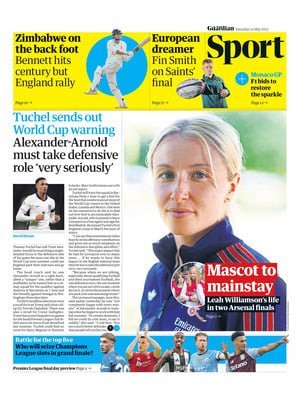 Prima Pagina "The Guardian SPORT"