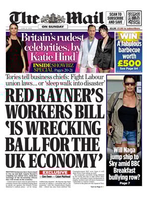 Prima Pagina "Daily Mail"