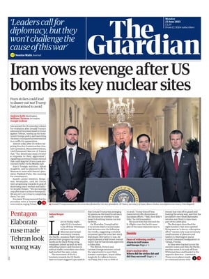 Prima Pagina "The Guardian"
