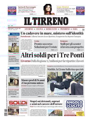 Il Tirreno (Livorno, Cecina, Rosignano, Piombino, Elba)