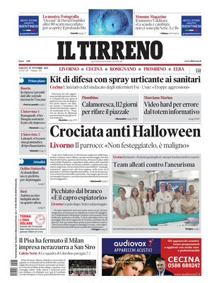 Il Tirreno (Livorno, Cecina, Rosignano, Piombino, Elba)