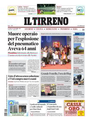 Il Tirreno (Livorno, Cecina, Rosignano, Piombino, Elba)
