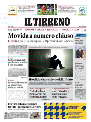 Il Tirreno (Livorno, Cecina, Rosignano, Piombino, Elba)