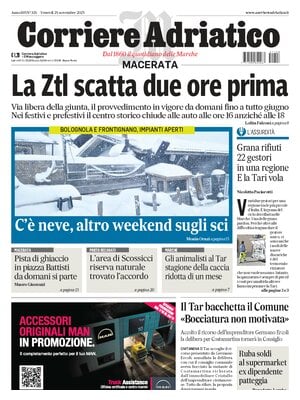 Prima Pagina "Corriere Adriatico (Macerata)"