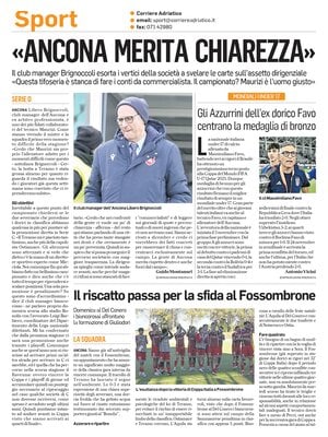 Prima Pagina "Corriere Adriatico SPORT"