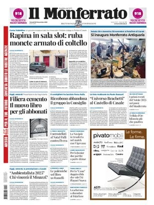 Prima Pagina "Il Monferrato"