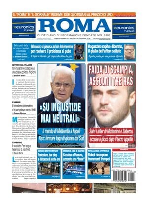 Prima Pagina "Il Roma (Quotidiano di Napoli)"