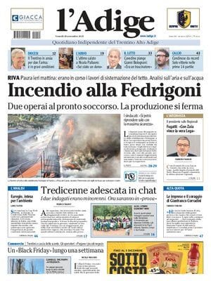 Prima Pagina "L'Adige"