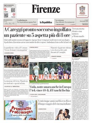 Prima Pagina "La Repubblica (Firenze)"