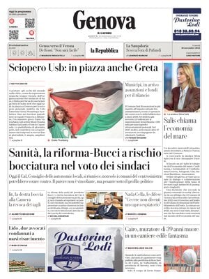 Prima Pagina "La Repubblica (Genova)"