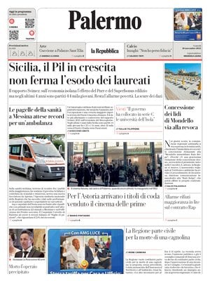 Prima Pagina "La Repubblica (Palermo)"